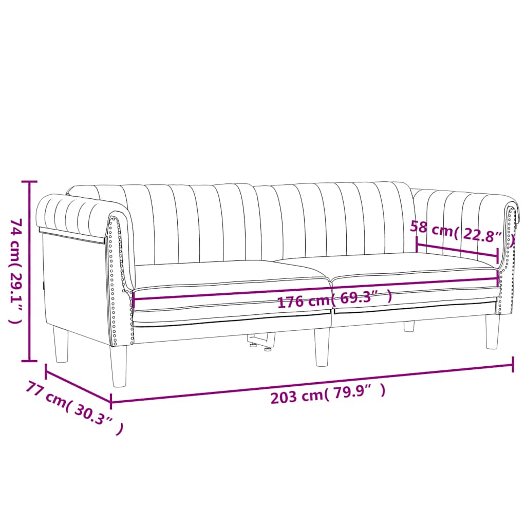 3-delige Loungeset fluweel donkergrijs is nu te koop bij PeponiXL, paradijselijk wonen!