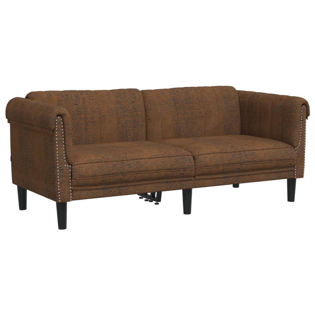 2-delige Loungeset fluweel bruin is nu te koop bij PeponiXL, paradijselijk wonen!