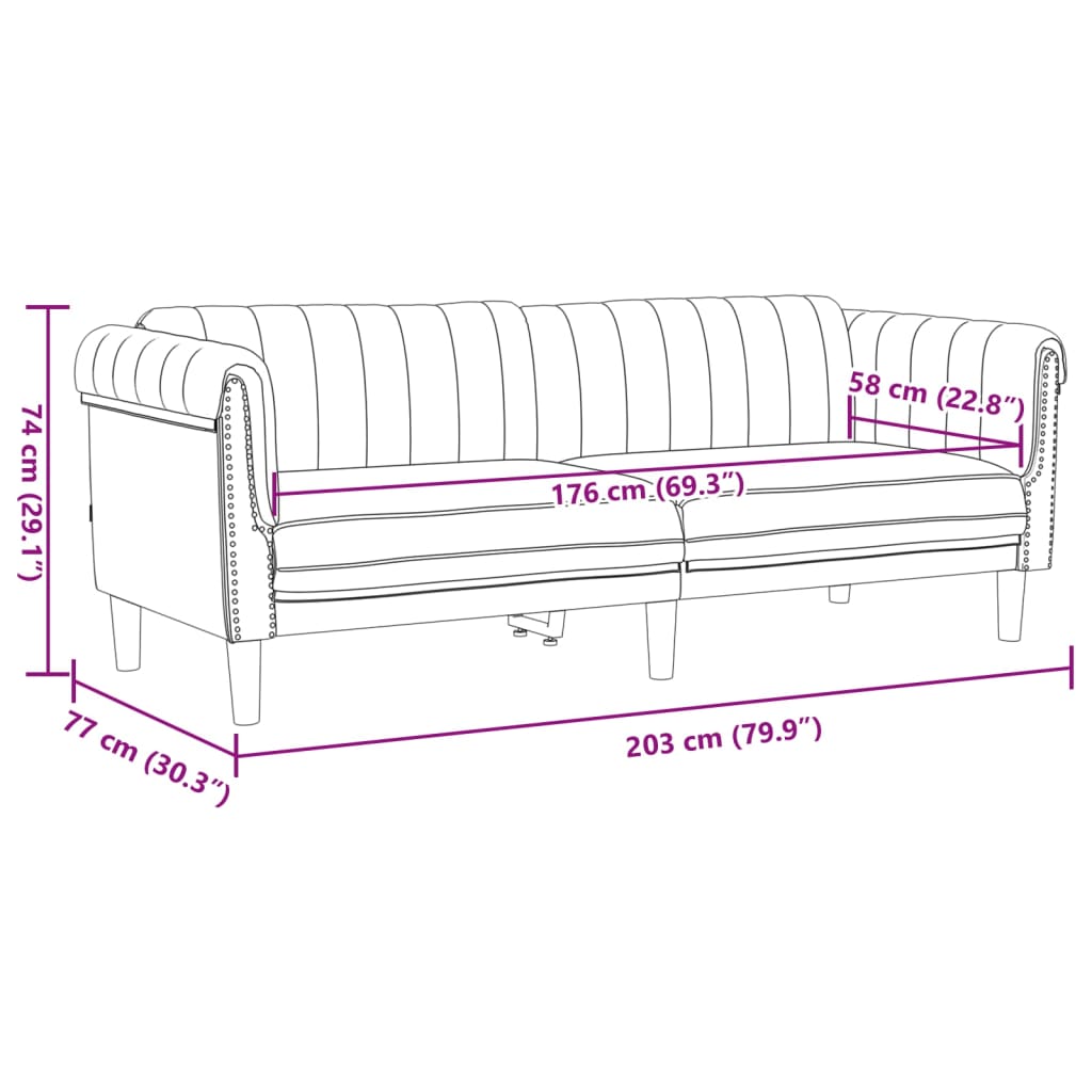 2-delige Loungeset fluweel bruin is nu te koop bij PeponiXL, paradijselijk wonen!