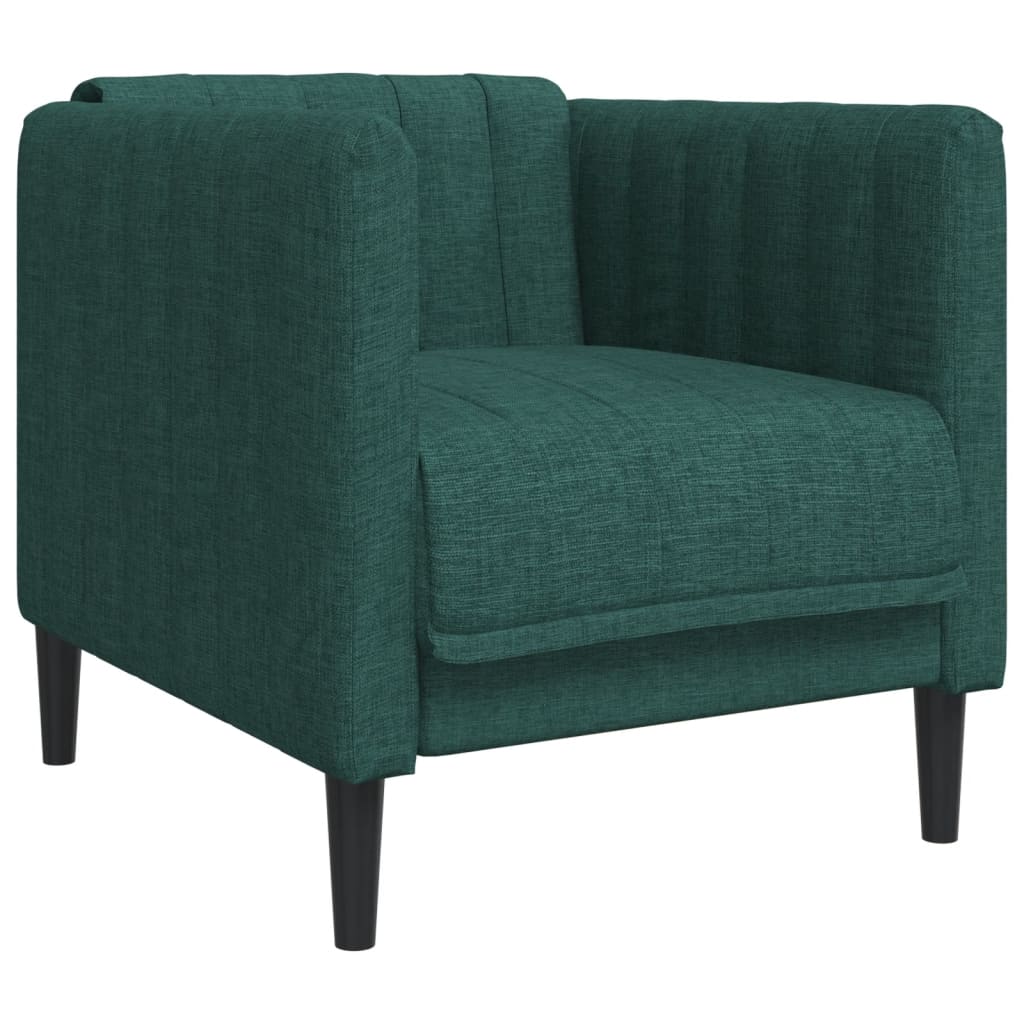 3-delige Loungeset stof donkergroen is nu te koop bij PeponiXL, paradijselijk wonen!