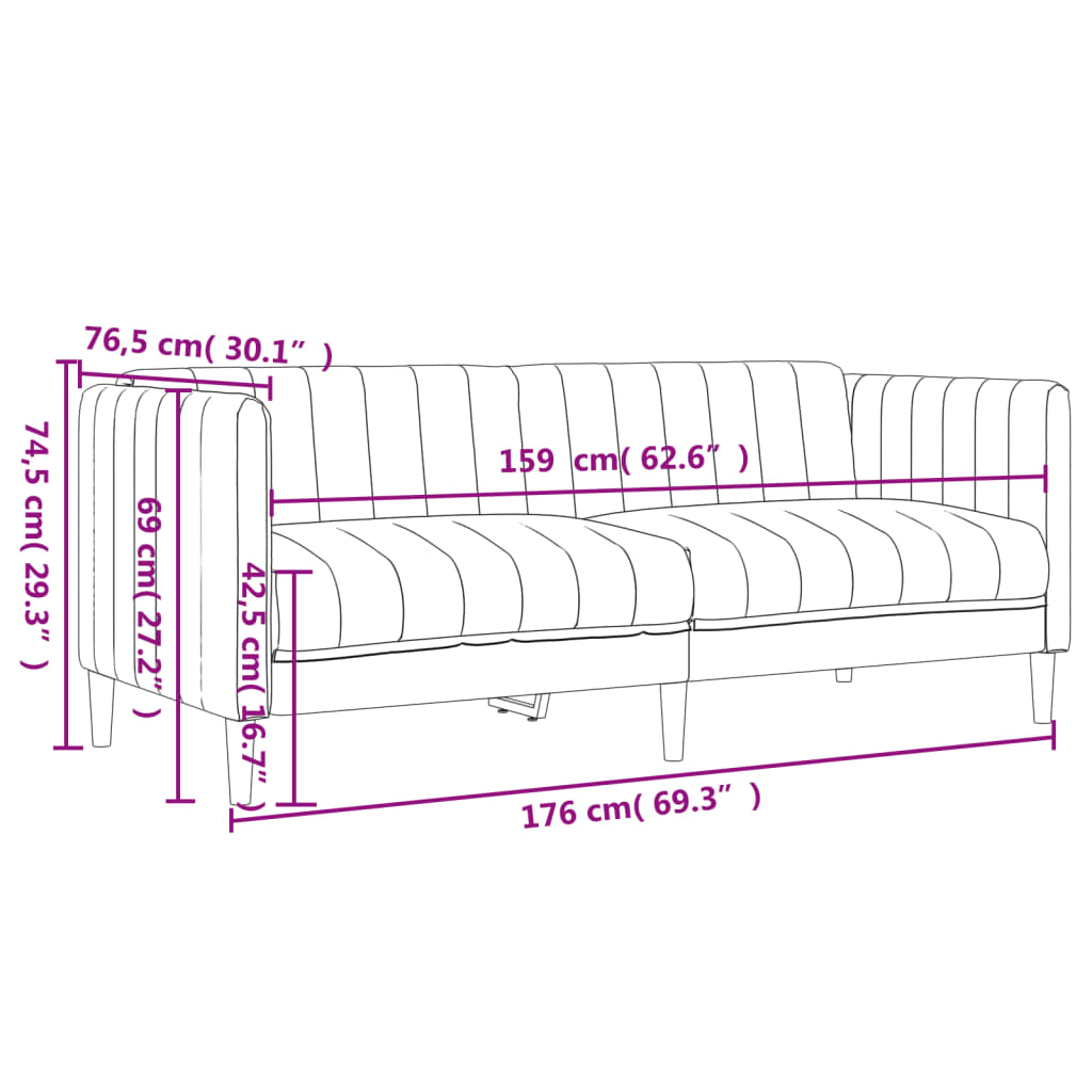 3-delige Loungeset stof donkergroen is nu te koop bij PeponiXL, paradijselijk wonen!