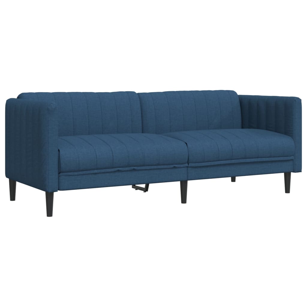 3-delige Loungeset stof blauw is nu te koop bij PeponiXL, paradijselijk wonen!