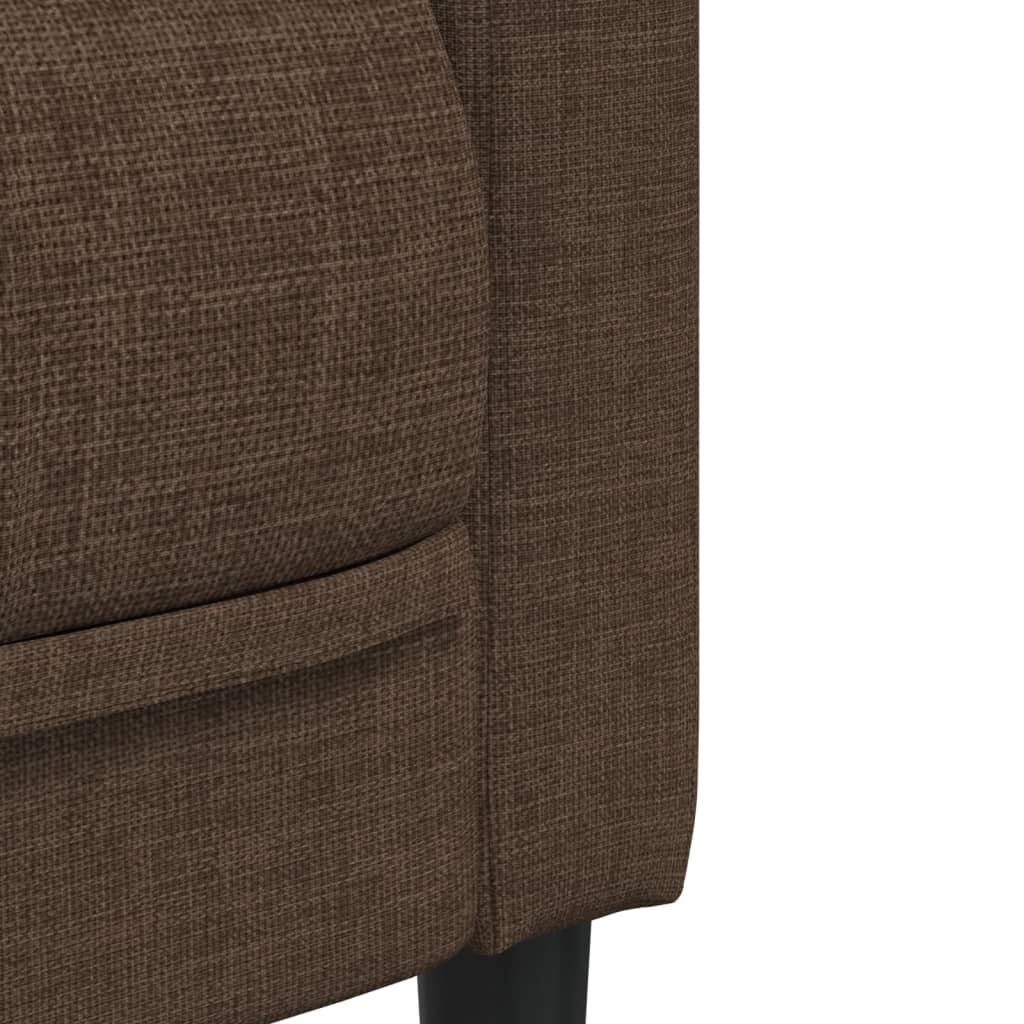 3-delige Loungeset stof bruin is nu te koop bij PeponiXL, paradijselijk wonen!