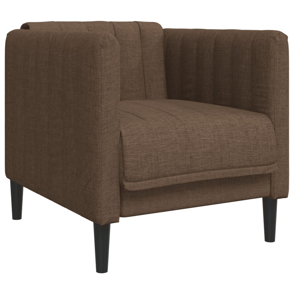 3-delige Loungeset stof bruin is nu te koop bij PeponiXL, paradijselijk wonen!