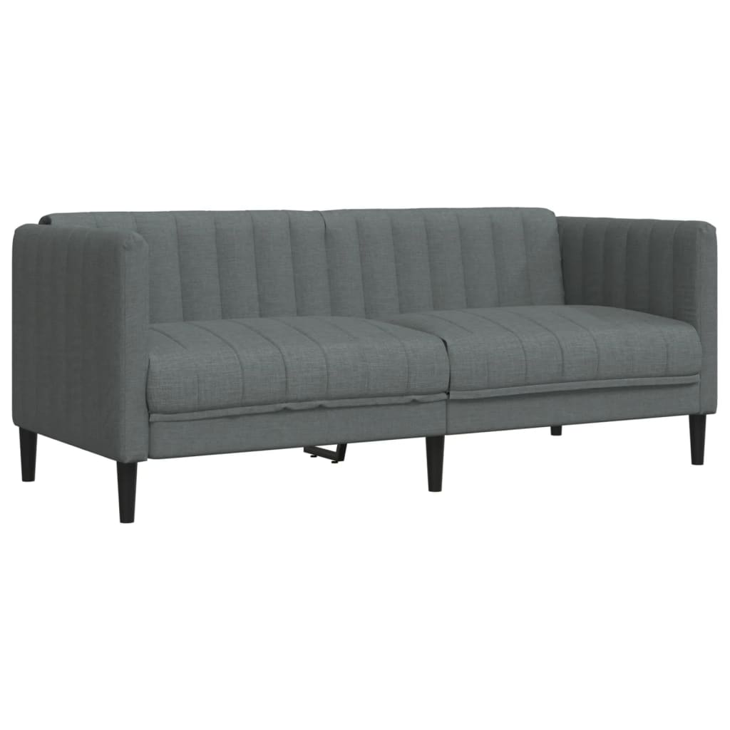 2-delige Loungeset stof donkergrijs is nu te koop bij PeponiXL, paradijselijk wonen!