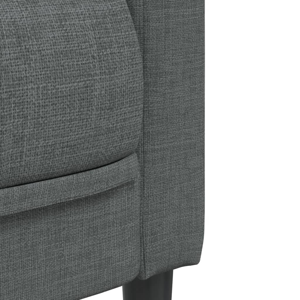 2-delige Loungeset stof donkergrijs is nu te koop bij PeponiXL, paradijselijk wonen!