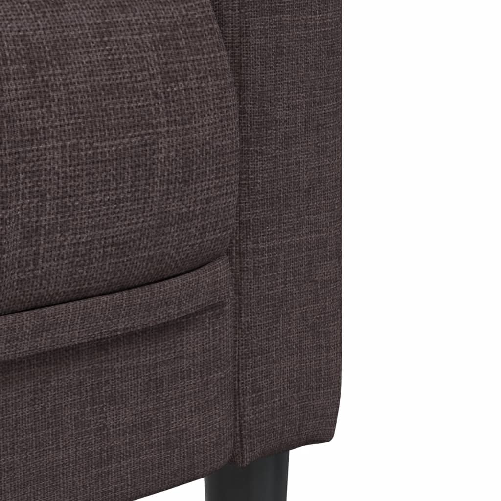 2-delige Loungeset stof donkerbruin is nu te koop bij PeponiXL, paradijselijk wonen!