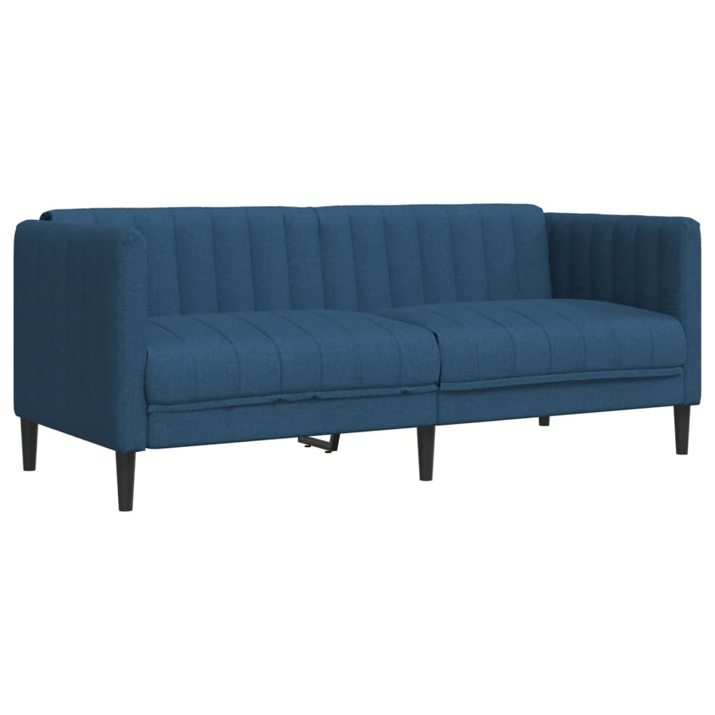 2-delige Loungeset stof blauw is nu te koop bij PeponiXL, paradijselijk wonen!