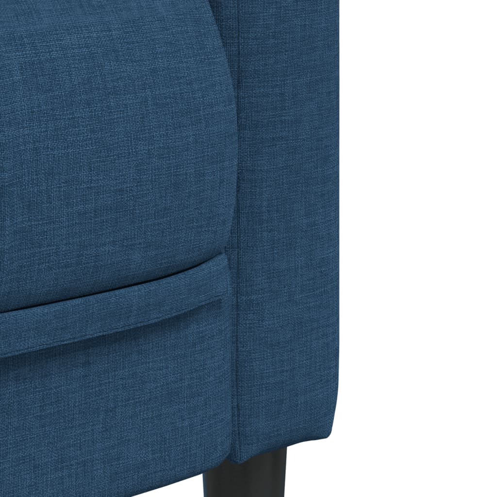 2-delige Loungeset stof blauw is nu te koop bij PeponiXL, paradijselijk wonen!