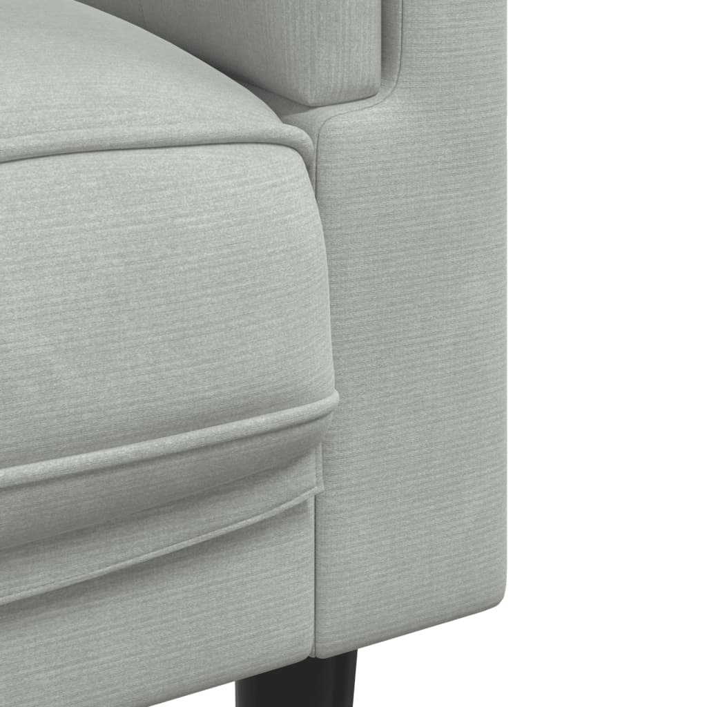 3-delige Loungeset met kussens fluweel lichtgrijs is nu te koop bij PeponiXL, paradijselijk wonen!