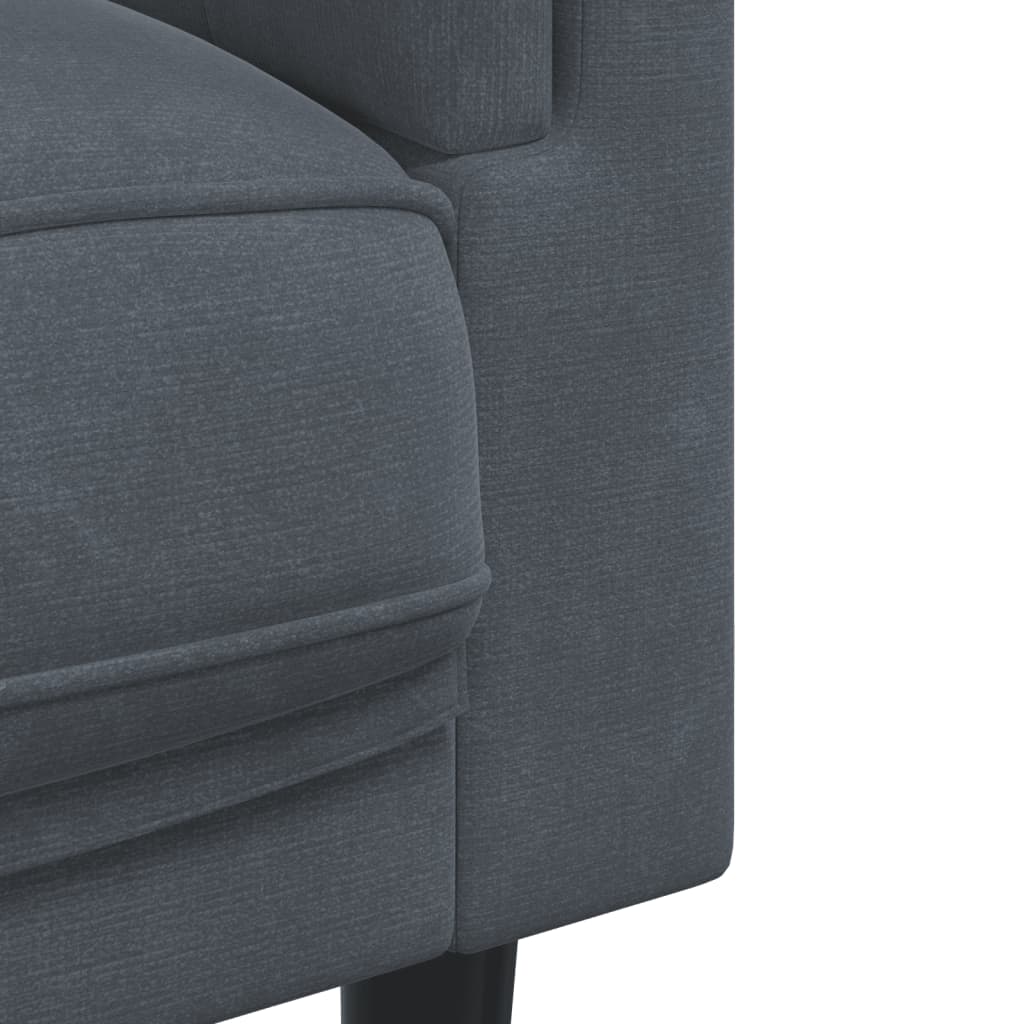3-delige Loungeset met kussens fluweel donkergrijs is nu te koop bij PeponiXL, paradijselijk wonen!