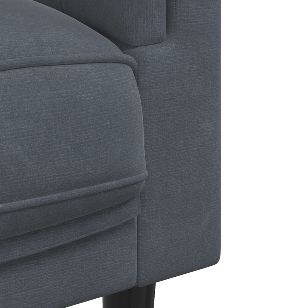 2-delige Loungeset met kussens fluweel donkergrijs is nu te koop bij PeponiXL, paradijselijk wonen!