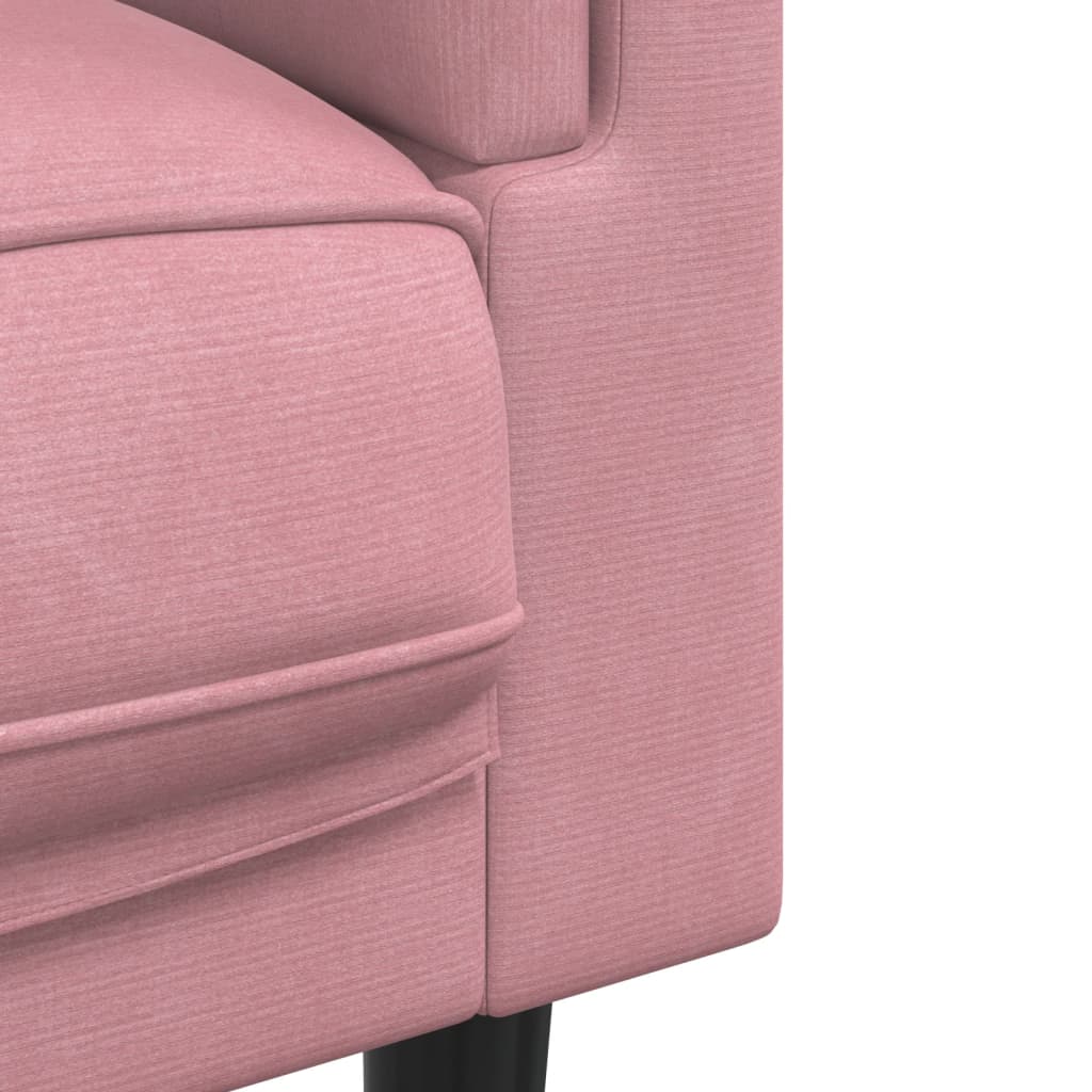 2-delige Loungeset met kussens fluweel roze is nu te koop bij PeponiXL, paradijselijk wonen!