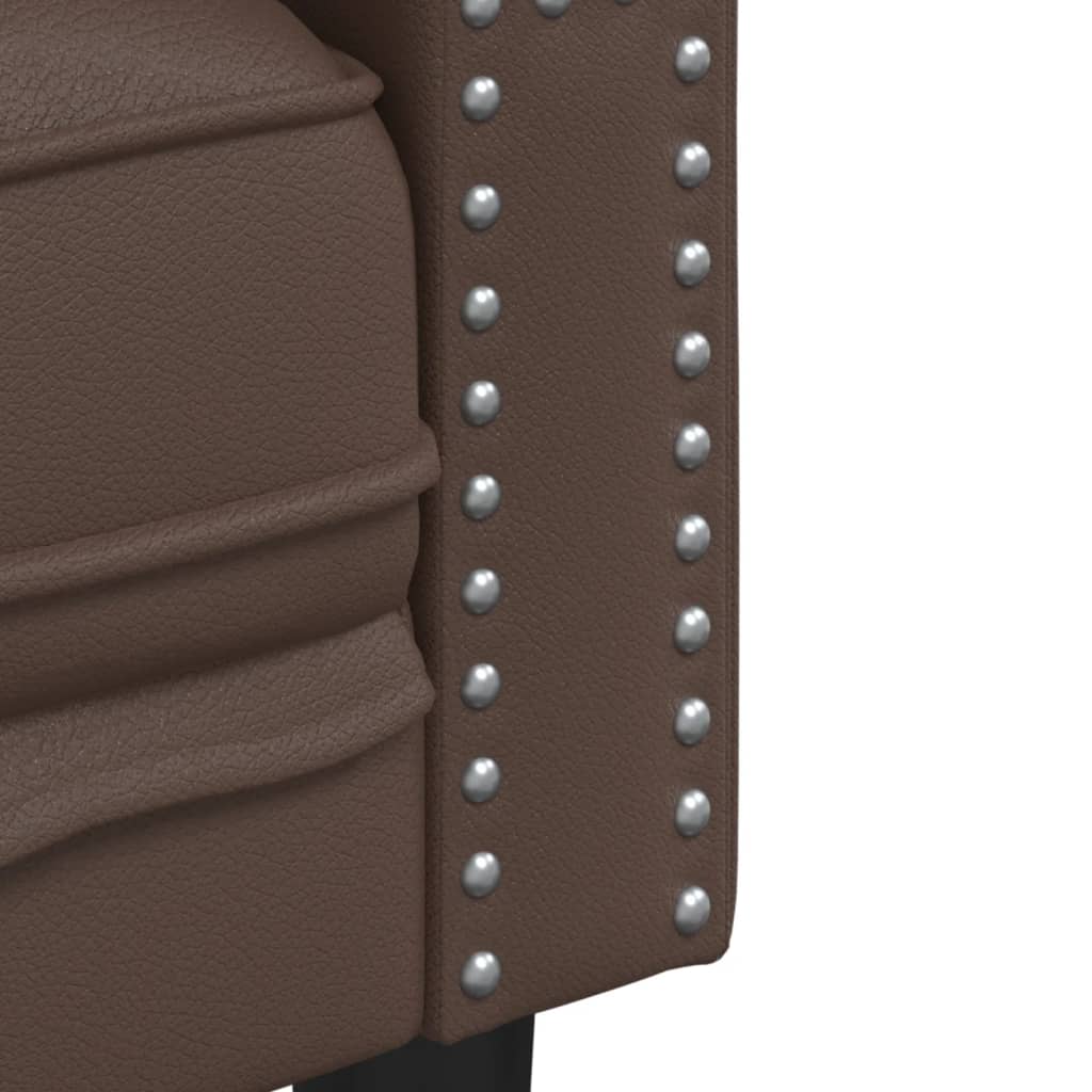 2-delige Loungeset Chesterfield-stijl kunstleer bruin is nu te koop bij PeponiXL, paradijselijk wonen!