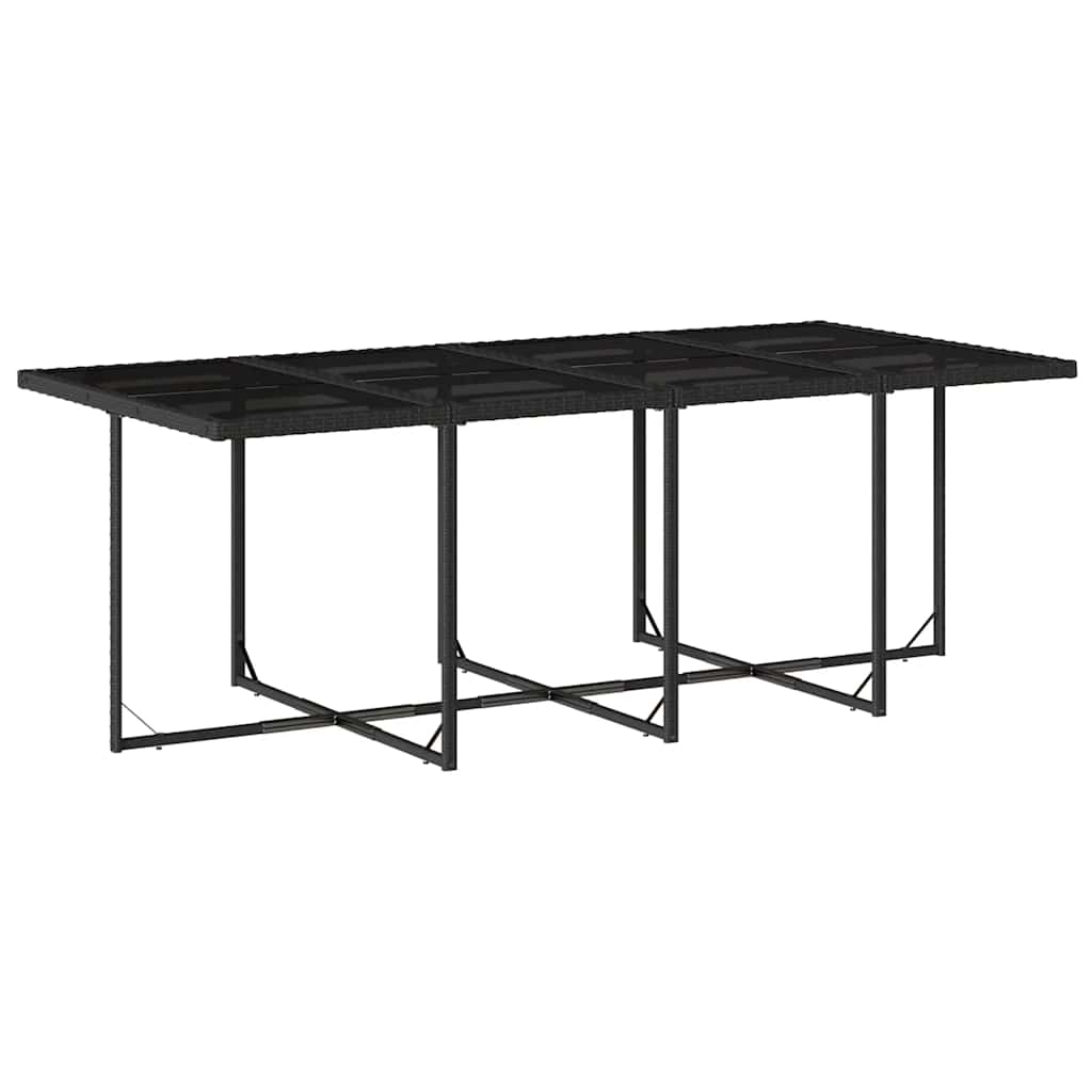 9-delige Tuinset poly rattan zwart is nu te koop bij PeponiXL, paradijselijk wonen!