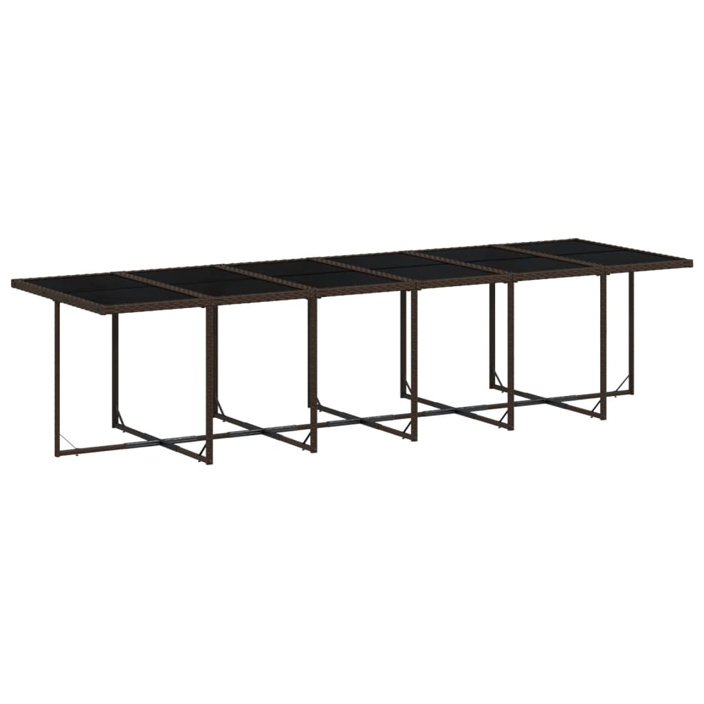 13-delige Tuinset met kussens poly rattan bruin is nu te koop bij PeponiXL, paradijselijk wonen!