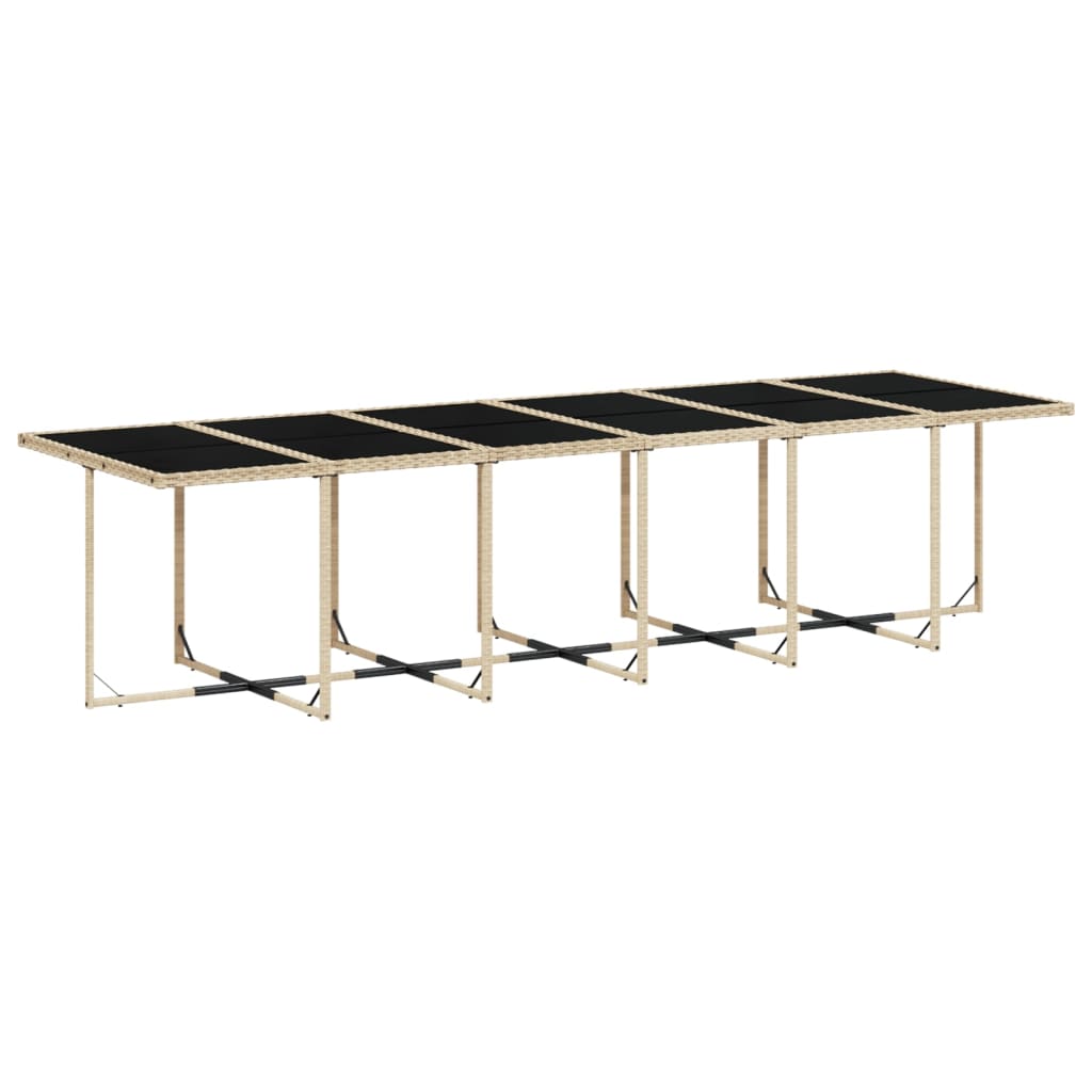 13-delige Tuinset met kussens poly rattan gemengd beige is nu te koop bij PeponiXL, paradijselijk wonen!