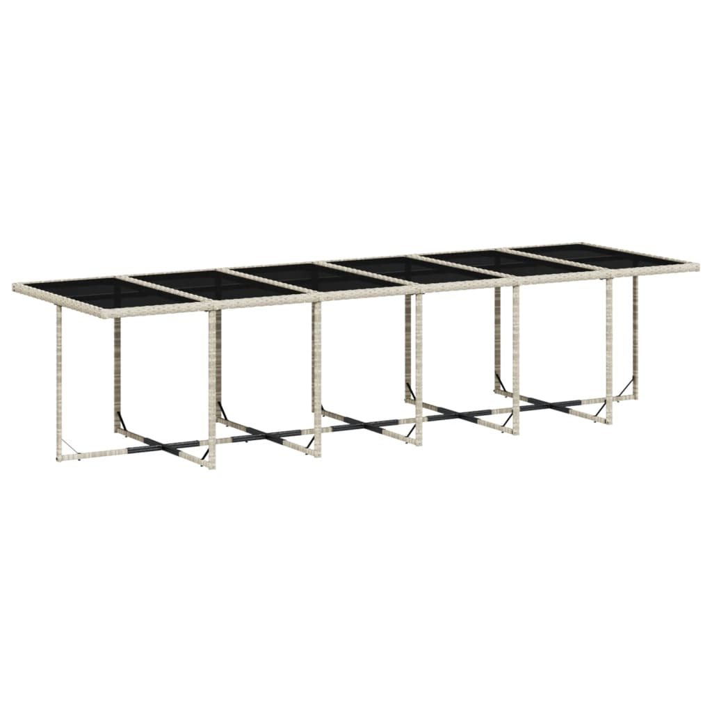 17-delige Tuinset met kussens poly rattan lichtgrijs is nu te koop bij PeponiXL, paradijselijk wonen!