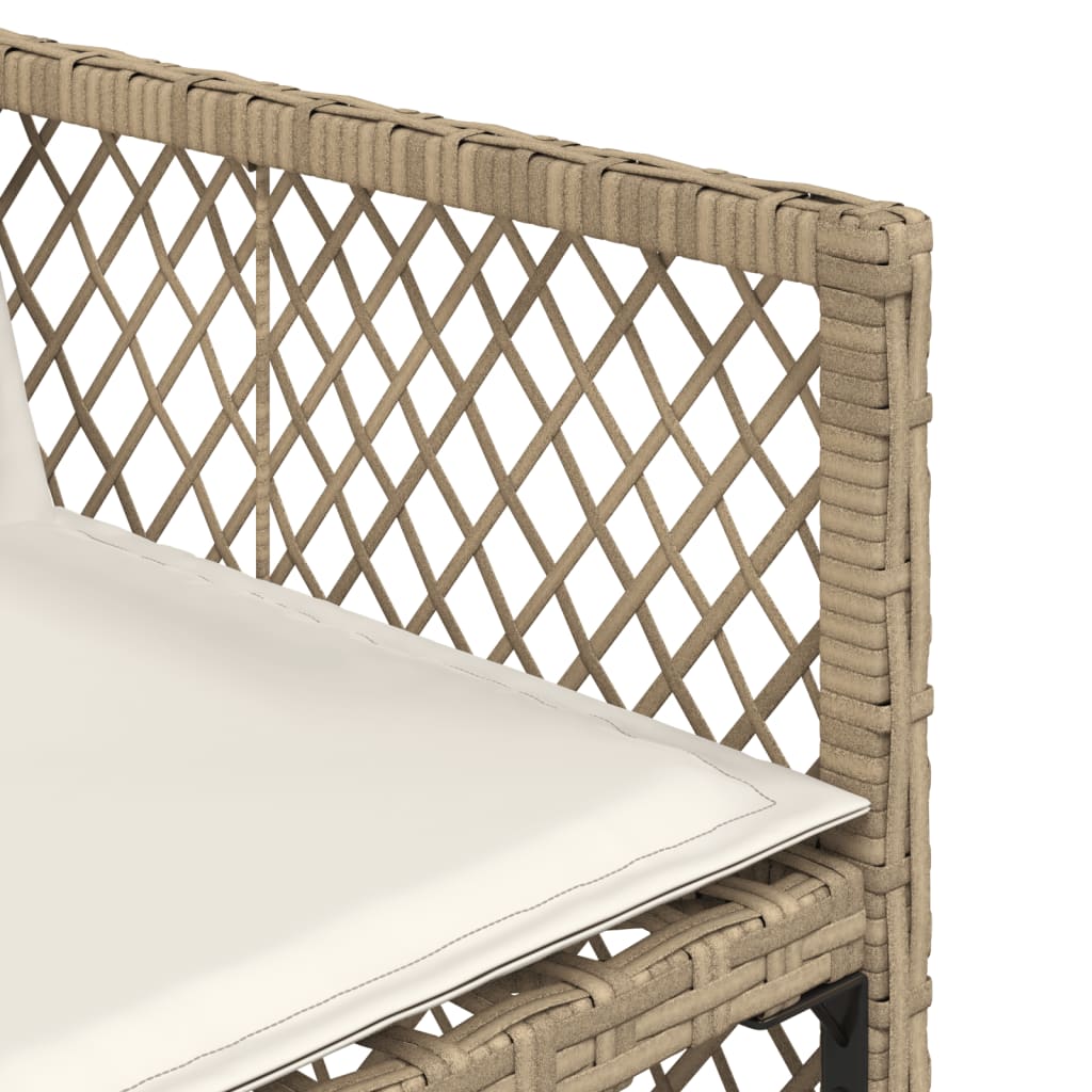 5-delige Tuinset met kussens poly rattan beige is nu te koop bij PeponiXL, paradijselijk wonen!