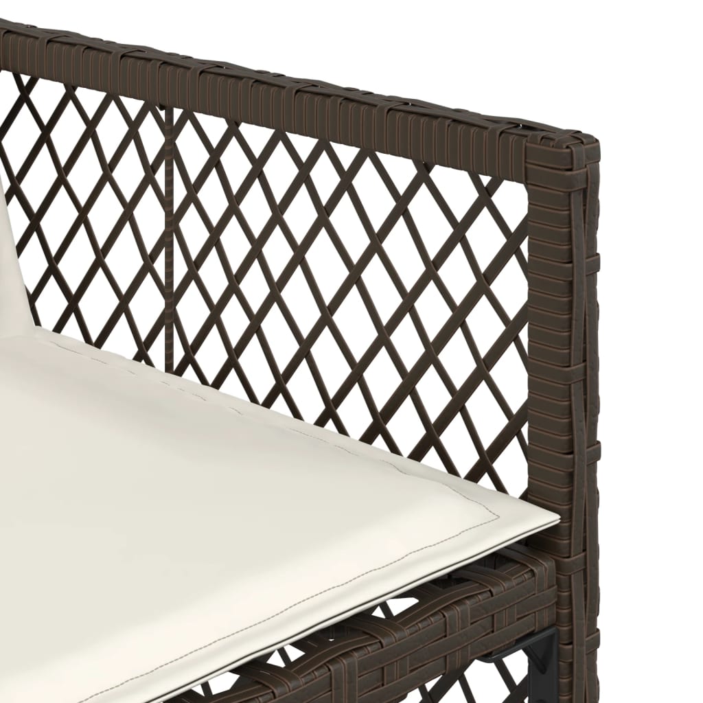 7-delige Tuinset met kussens poly rattan bruin is nu te koop bij PeponiXL, paradijselijk wonen!