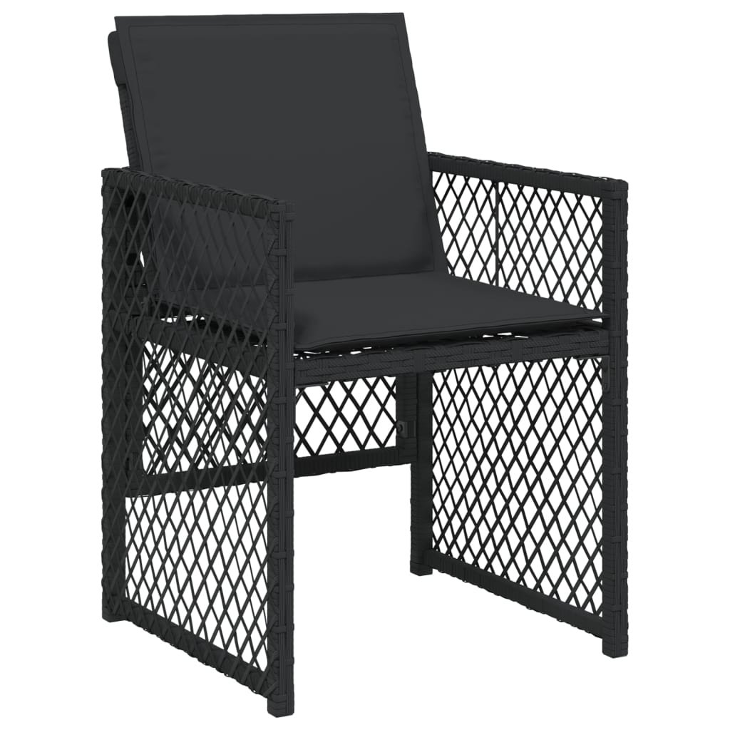 9-delige Tuinset poly rattan zwart is nu te koop bij PeponiXL, paradijselijk wonen!
