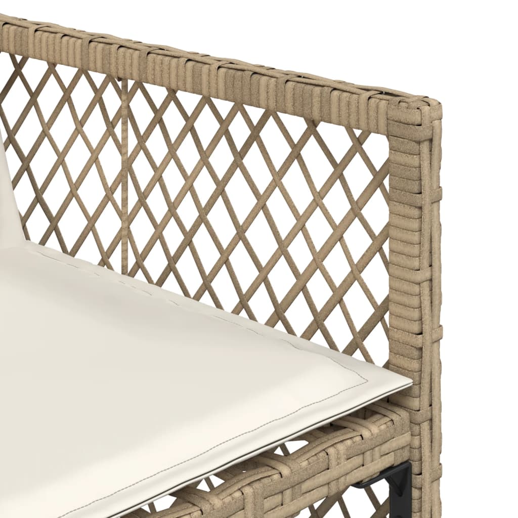 11-delige Tuinset met kussens poly rattan beige is nu te koop bij PeponiXL, paradijselijk wonen!
