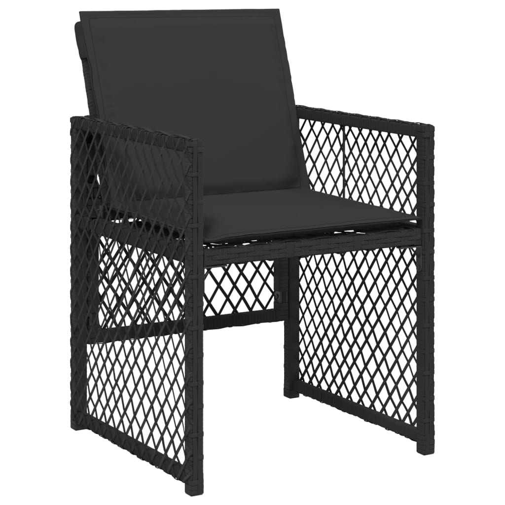 13-delige Tuinset met kussens poly rattan zwart is nu te koop bij PeponiXL, paradijselijk wonen!