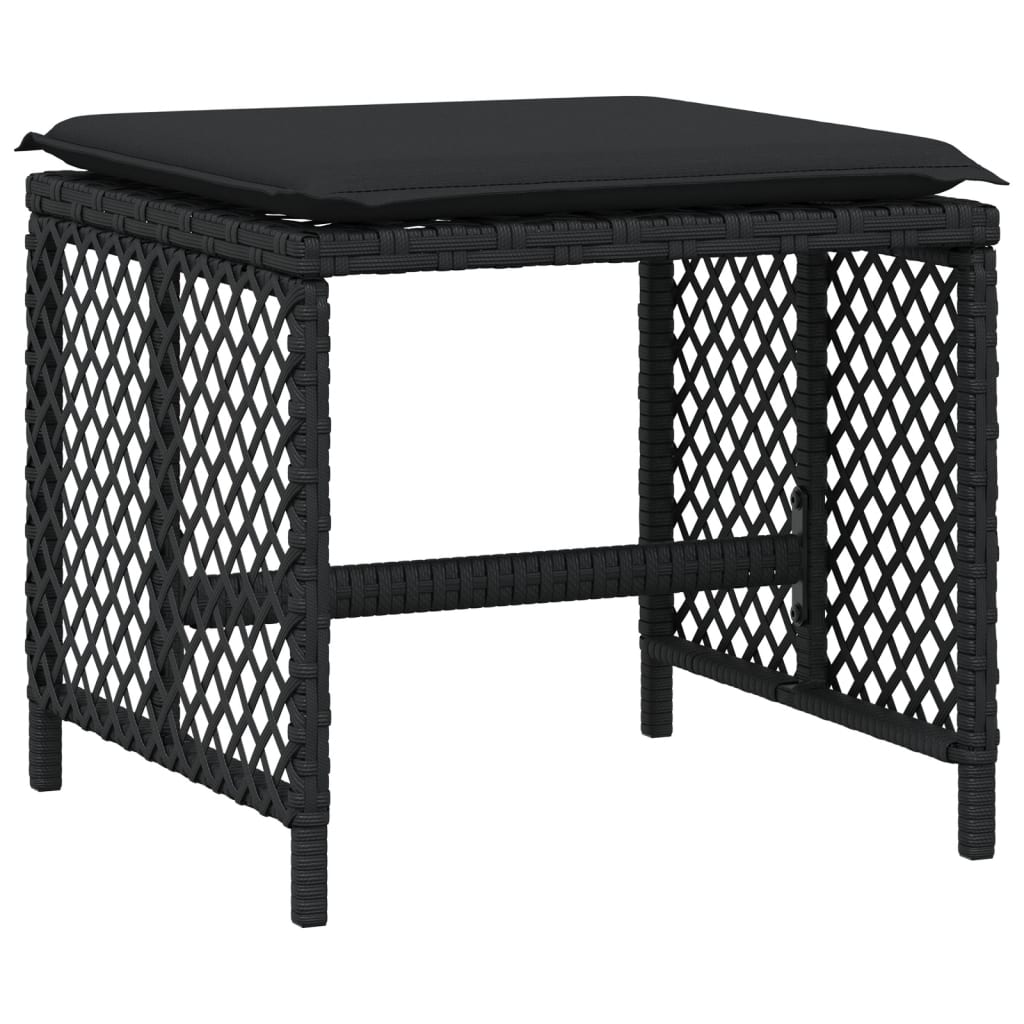 9-delige Tuinset poly rattan zwart is nu te koop bij PeponiXL, paradijselijk wonen!