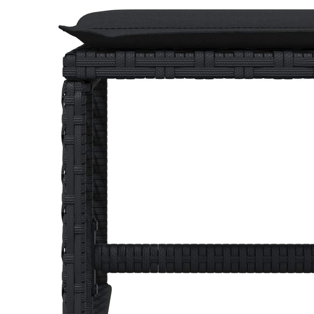 9-delige Tuinset poly rattan zwart is nu te koop bij PeponiXL, paradijselijk wonen!