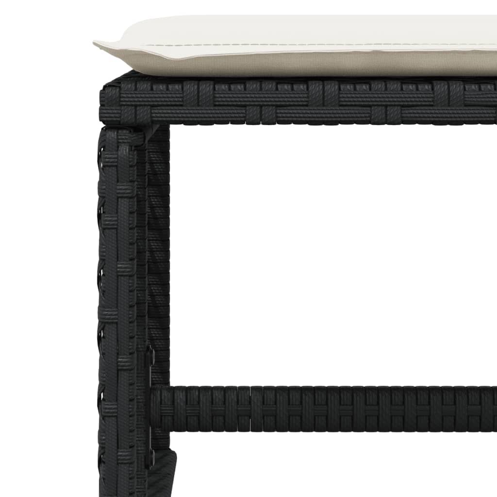9-delige Tuinset poly rattan zwart is nu te koop bij PeponiXL, paradijselijk wonen!