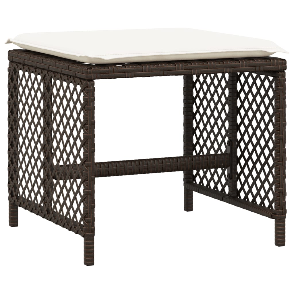 11-delige Tuinset met kussens poly rattan bruin is nu te koop bij PeponiXL, paradijselijk wonen!
