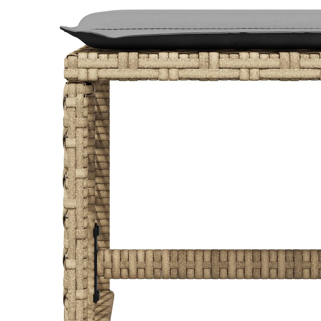 11-delige Tuinset met kussens poly rattan beige is nu te koop bij PeponiXL, paradijselijk wonen!