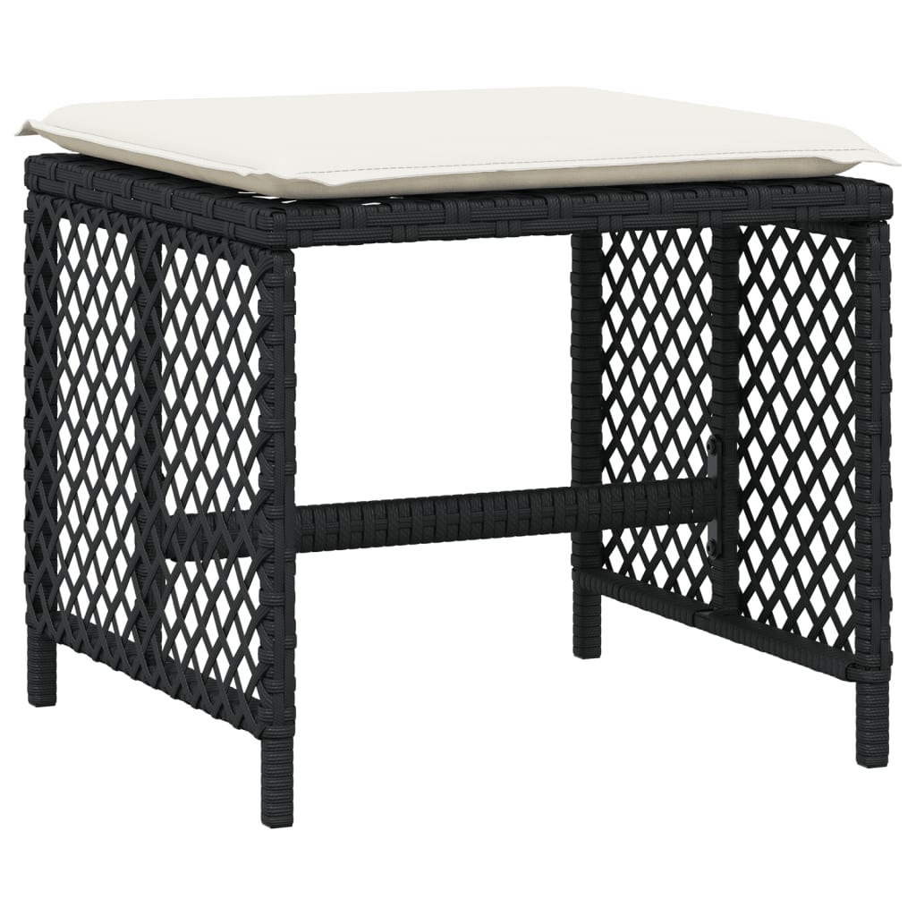 13-delige Tuinset met kussens poly rattan zwart is nu te koop bij PeponiXL, paradijselijk wonen!