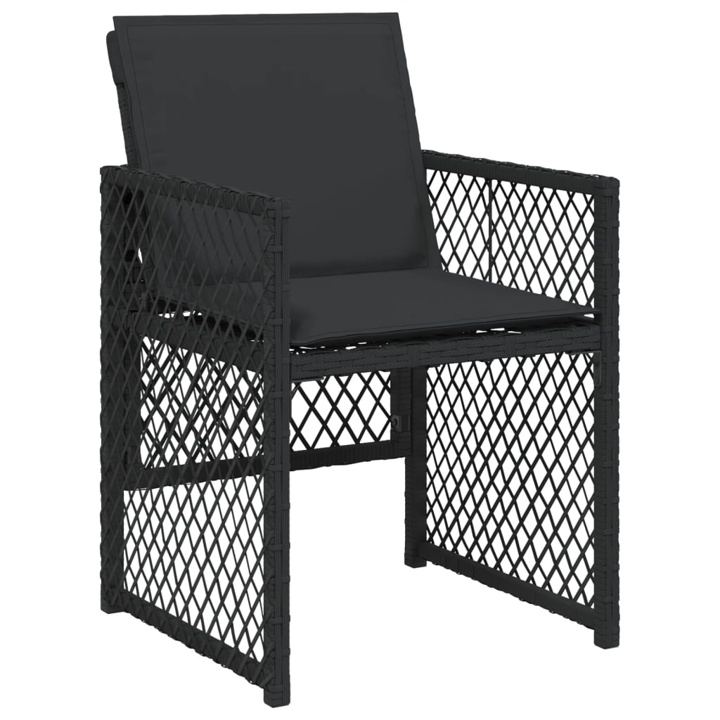 13-delige Tuinset met kussens poly rattan zwart is nu te koop bij PeponiXL, paradijselijk wonen!