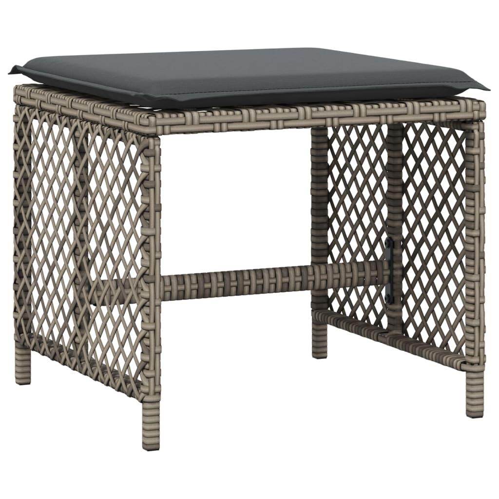 13-delige Tuinset met kussens poly rattan grijs is nu te koop bij PeponiXL, paradijselijk wonen!