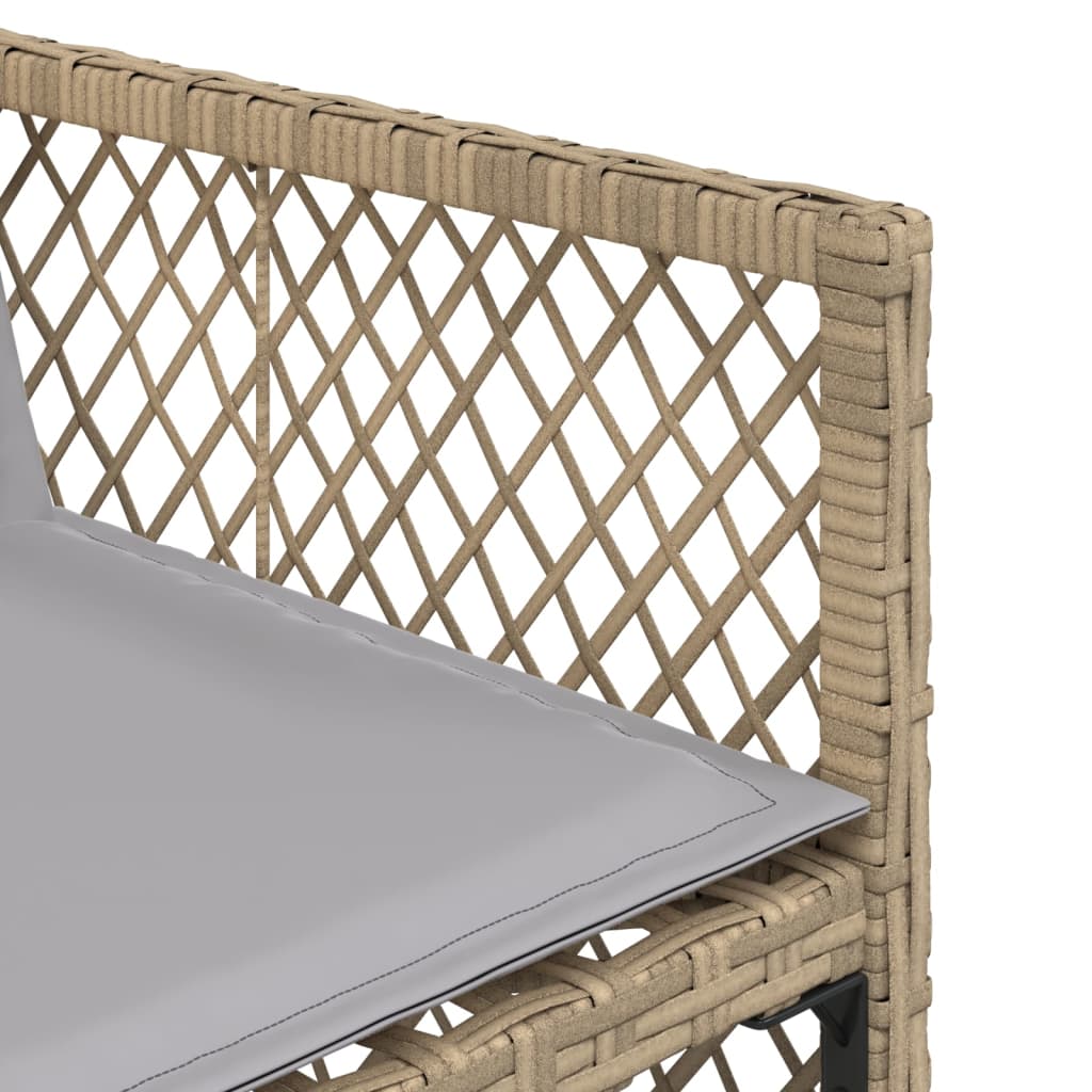 13-delige Tuinset met kussens poly rattan beige is nu te koop bij PeponiXL, paradijselijk wonen!