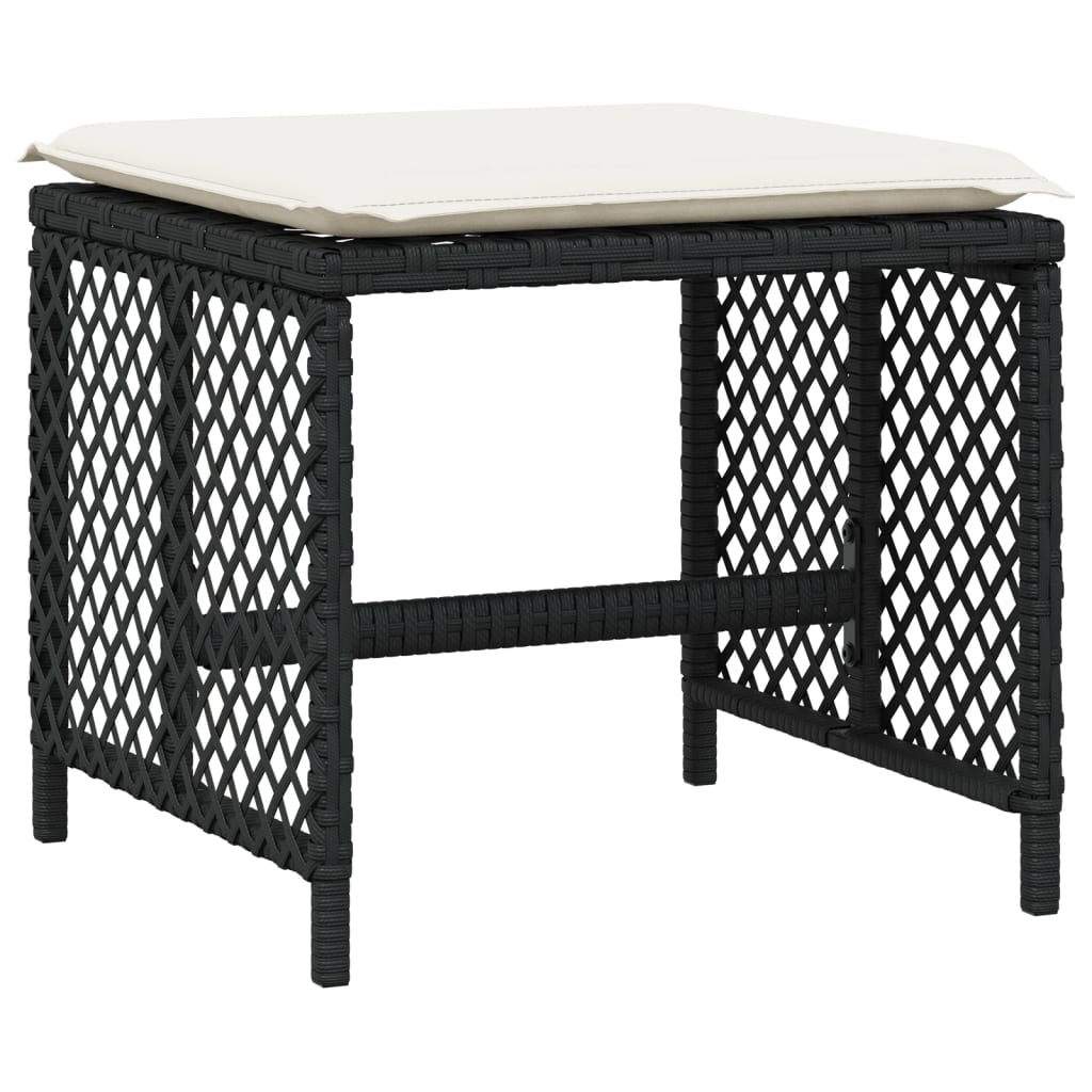 13-delige Tuinset met kussens poly rattan zwart is nu te koop bij PeponiXL, paradijselijk wonen!