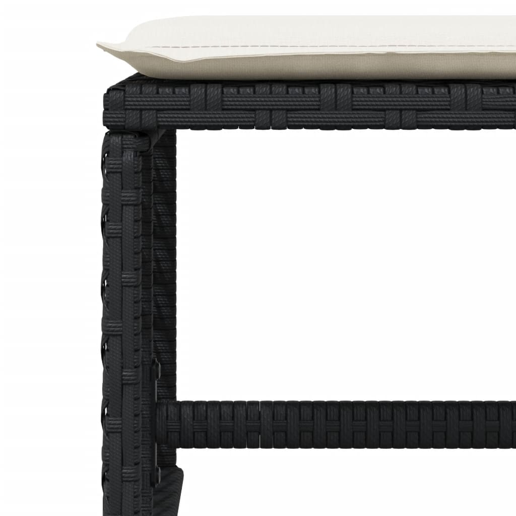 13-delige Tuinset met kussens poly rattan zwart is nu te koop bij PeponiXL, paradijselijk wonen!