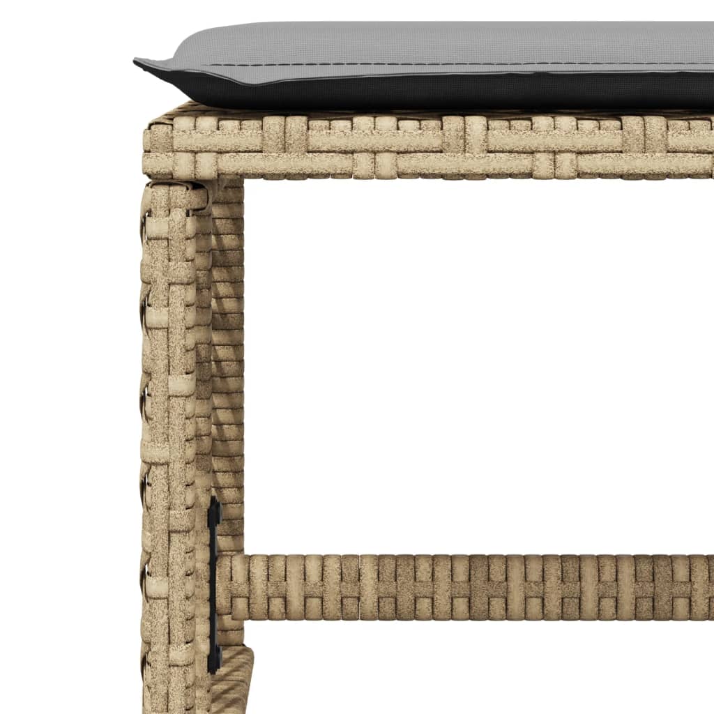 15-delige Tuinset met kussens poly rattan beige is nu te koop bij PeponiXL, paradijselijk wonen!