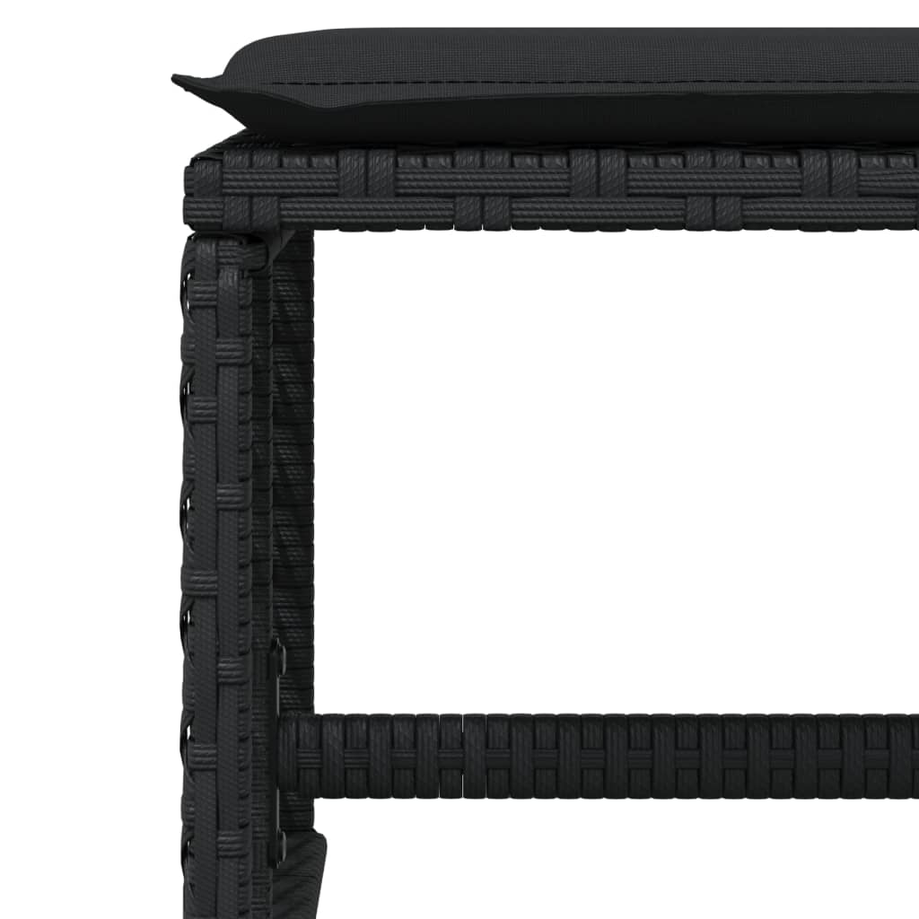 17-delige Tuinset met kussens poly rattan zwart is nu te koop bij PeponiXL, paradijselijk wonen!