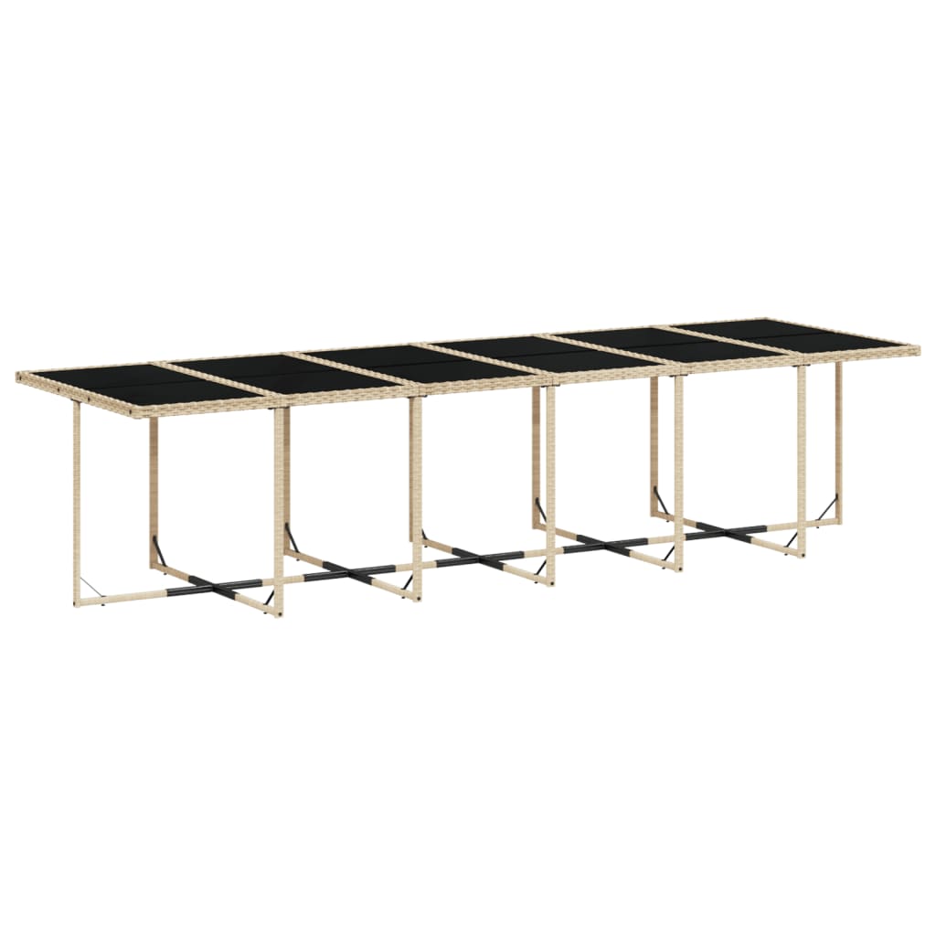 17-delige Tuinset met kussens poly rattan beige is nu te koop bij PeponiXL, paradijselijk wonen!