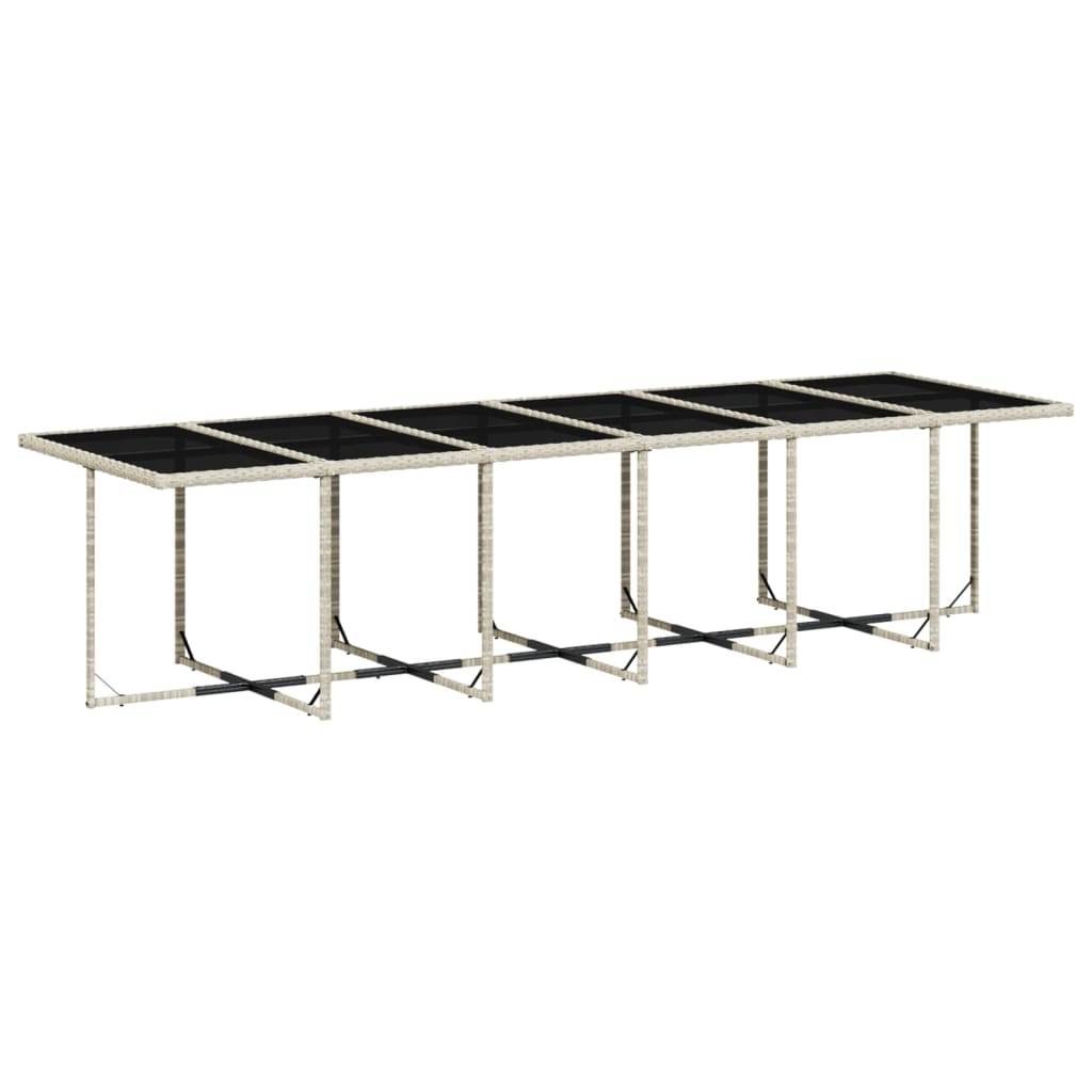 17-delige Tuinset met kussens poly rattan lichtgrijs is nu te koop bij PeponiXL, paradijselijk wonen!