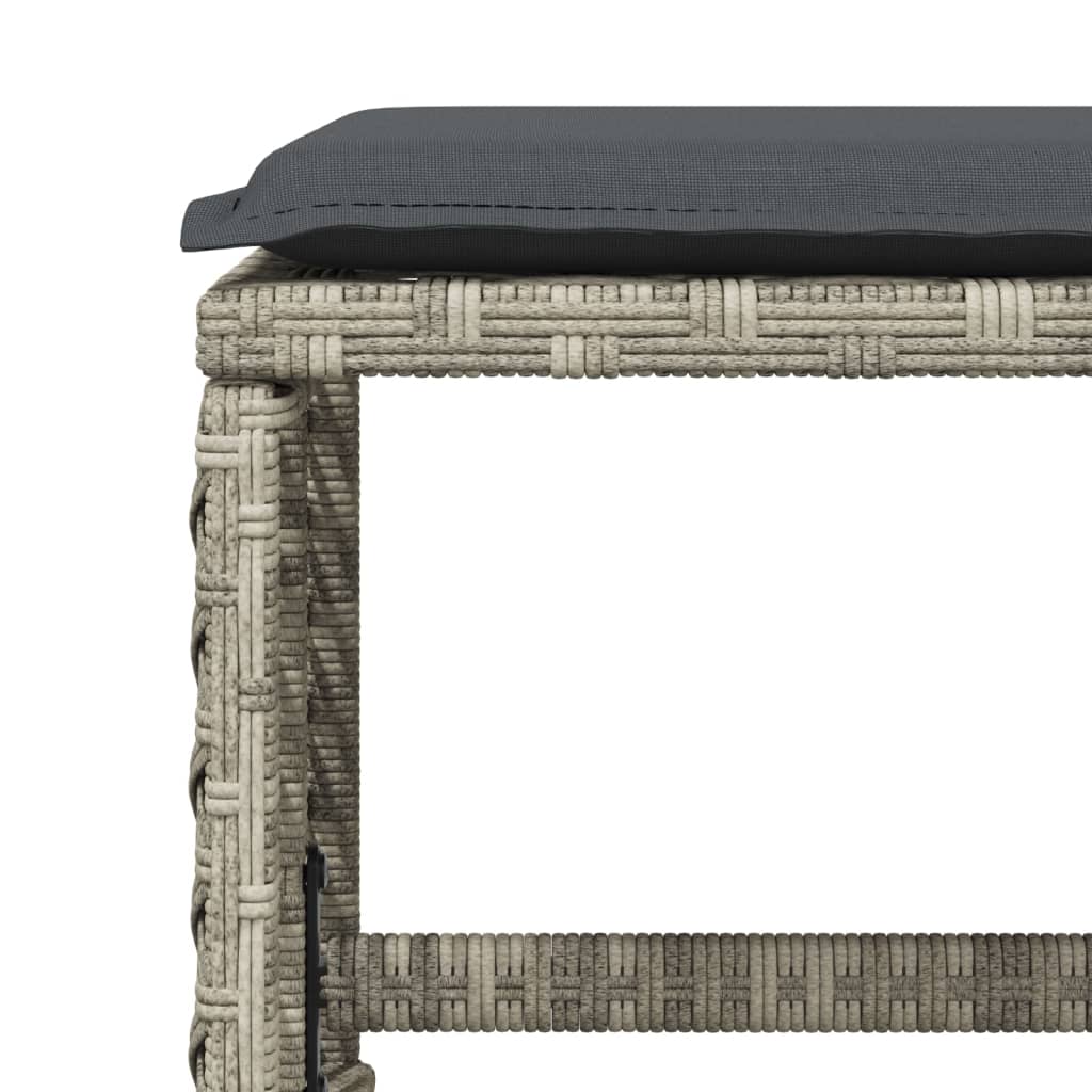 17-delige Tuinset met kussens poly rattan lichtgrijs is nu te koop bij PeponiXL, paradijselijk wonen!