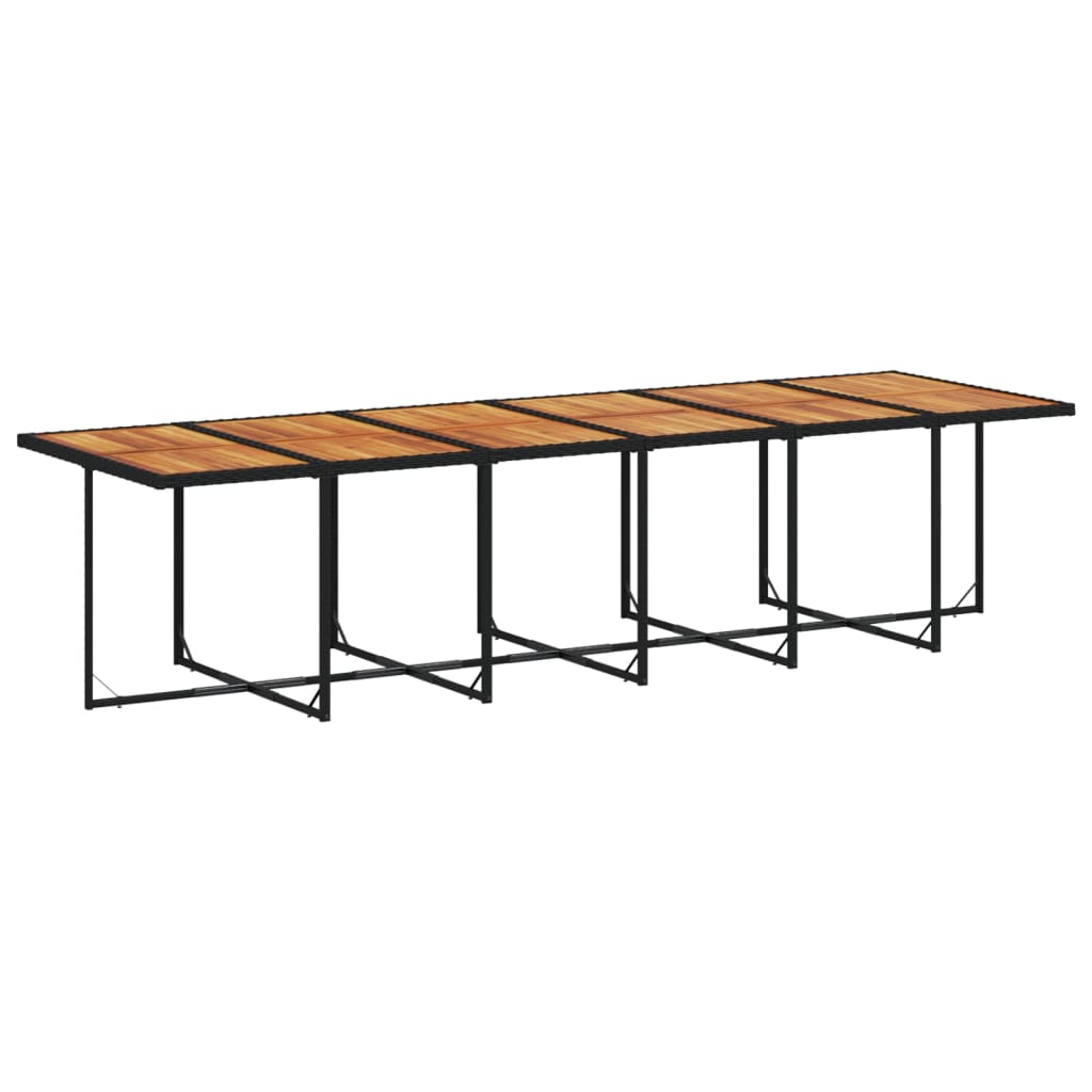 17-delige Tuinset met kussens poly rattan zwart is nu te koop bij PeponiXL, paradijselijk wonen!