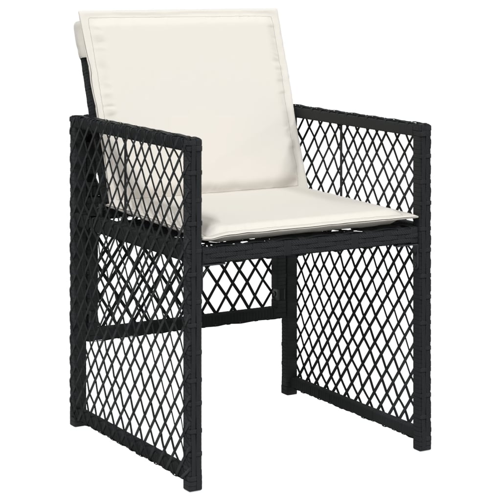 13-delige Tuinset met kussens poly rattan zwart is nu te koop bij PeponiXL, paradijselijk wonen!