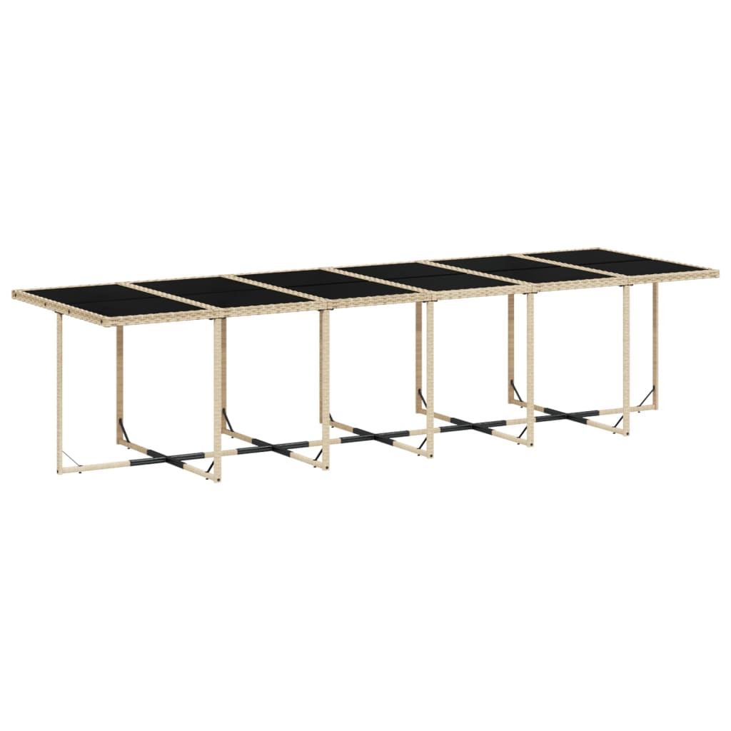 17-delige Tuinset met kussens poly rattan gemengd beige is nu te koop bij PeponiXL, paradijselijk wonen!