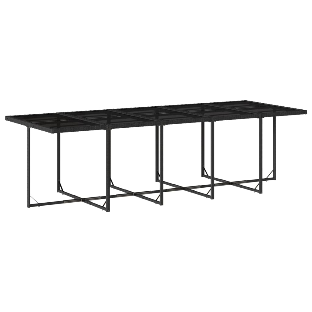 11-delige Tuinset met kussens poly rattan zwart is nu te koop bij PeponiXL, paradijselijk wonen!