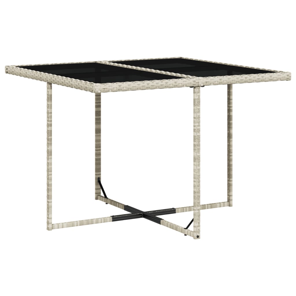 9-delige Tuinset met kussens poly rattan lichtgrijs is nu te koop bij PeponiXL, paradijselijk wonen!
