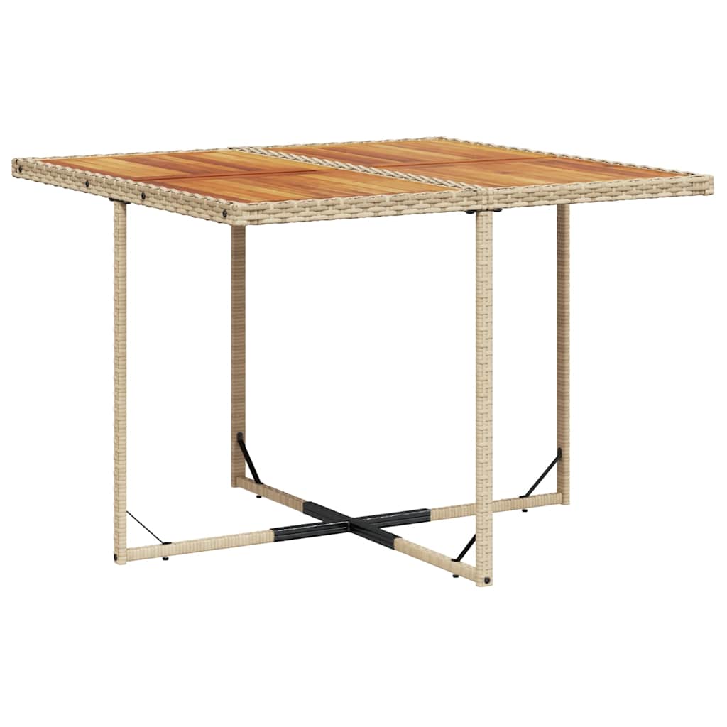 9-delige Tuinset met kussens poly rattan beige is nu te koop bij PeponiXL, paradijselijk wonen!