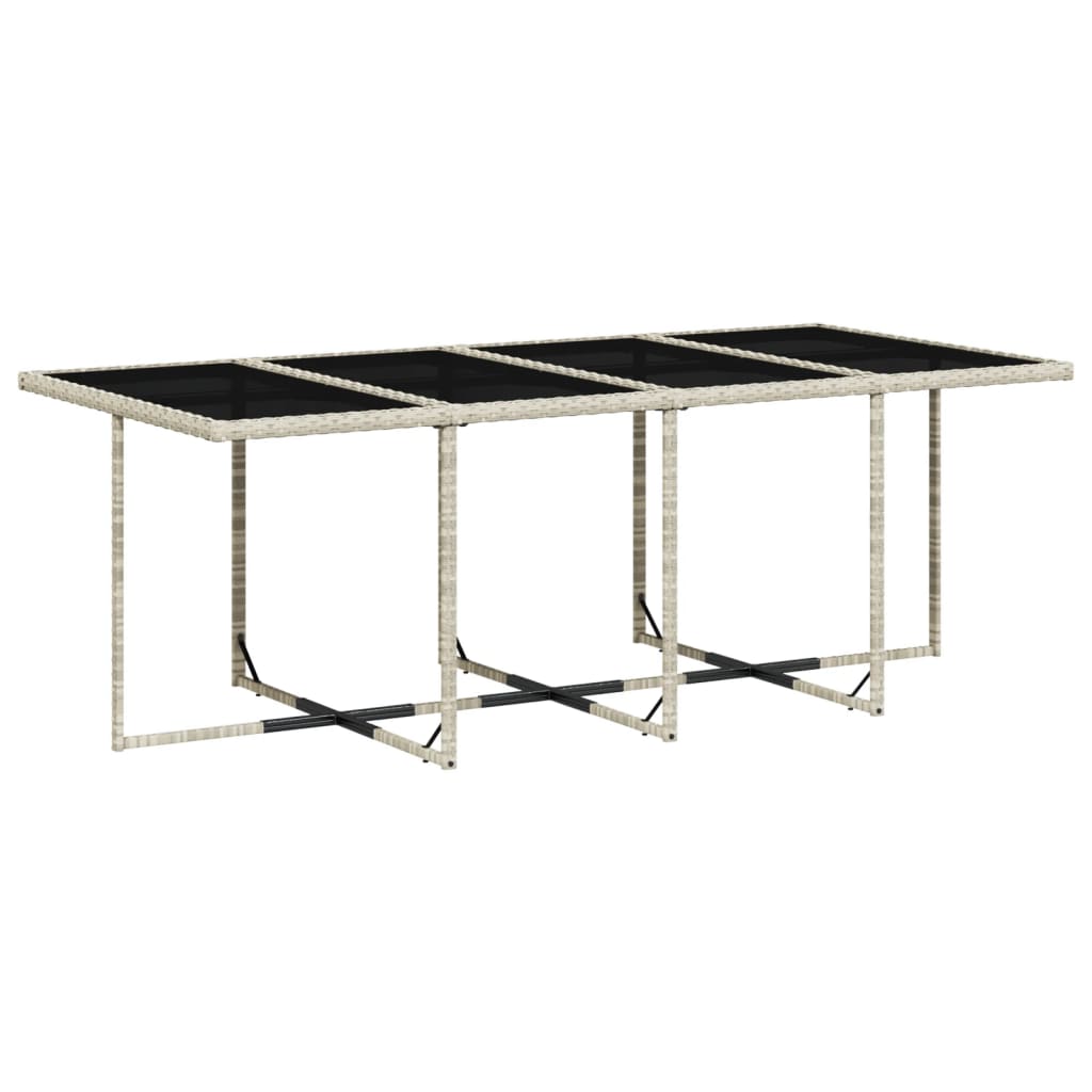 13-delige Tuinset met kussens poly rattan lichtgrijs is nu te koop bij PeponiXL, paradijselijk wonen!